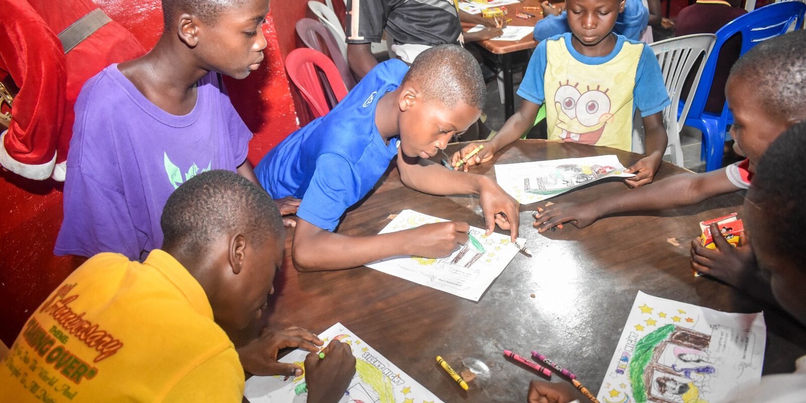 Children learning at the Academy